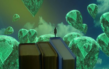 metin için alanı olan soyut kavramsal yaratıcı arkaplan 