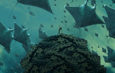 metin için alanı olan soyut kavramsal yaratıcı arkaplan 