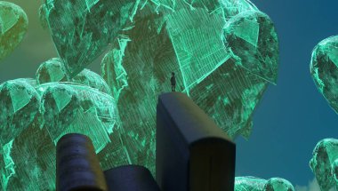 metin için alanı olan soyut kavramsal yaratıcı arkaplan 