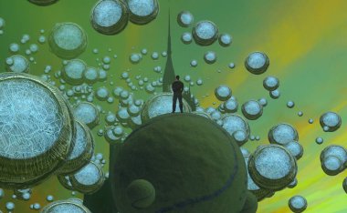 metin için alanı olan soyut kavramsal yaratıcı arkaplan 