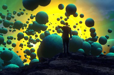 metin için alanı olan soyut kavramsal yaratıcı arkaplan 