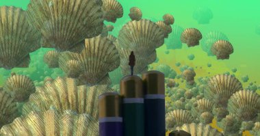 metin için alanı olan soyut kavramsal yaratıcı arkaplan 