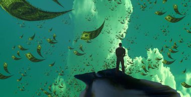 metin için alanı olan soyut kavramsal yaratıcı arkaplan 