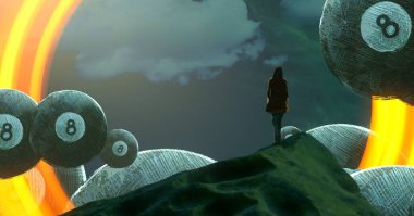 metin için alanı olan soyut kavramsal yaratıcı arkaplan 