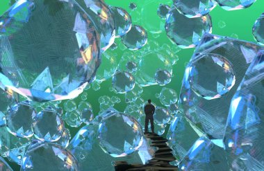 metin için alanı olan soyut kavramsal yaratıcı arkaplan 