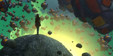 metin için alanı olan soyut kavramsal yaratıcı arkaplan 