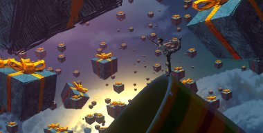 metin için alanı olan soyut kavramsal yaratıcı arkaplan 