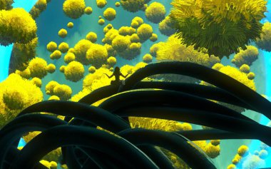 metin için alanı olan soyut kavramsal yaratıcı arkaplan 