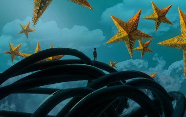 metin için alanı olan soyut kavramsal yaratıcı arkaplan 