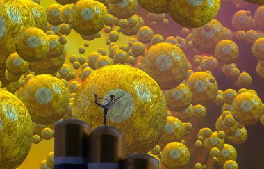 metin için alanı olan soyut kavramsal yaratıcı arkaplan 