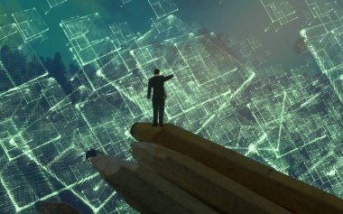 metin için alanı olan soyut kavramsal yaratıcı arkaplan 