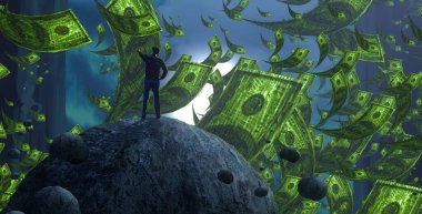 metin için alanı olan soyut kavramsal yaratıcı arkaplan 