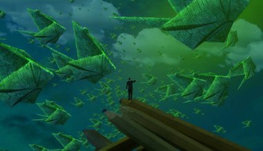 metin için alanı olan soyut kavramsal yaratıcı arkaplan 