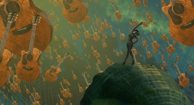 metin için alanı olan soyut kavramsal yaratıcı arkaplan 