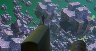 metin için alanı olan soyut kavramsal yaratıcı arkaplan 