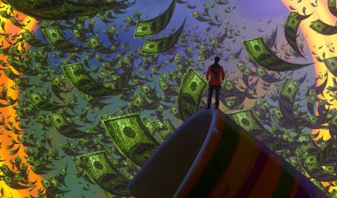 metin için alanı olan soyut kavramsal yaratıcı arkaplan 