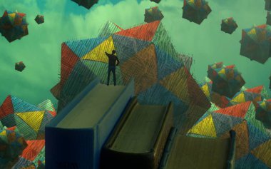 metin için alanı olan soyut kavramsal yaratıcı arkaplan 