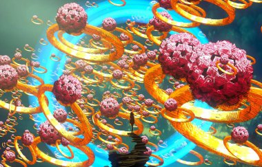 metin için alanı olan soyut kavramsal yaratıcı arkaplan 