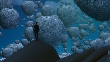 metin için alanı olan soyut kavramsal yaratıcı arkaplan 