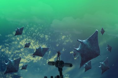 metin için alanı olan soyut kavramsal yaratıcı arkaplan 