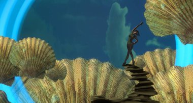 metin için alanı olan soyut kavramsal yaratıcı arkaplan 