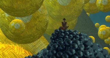 metin için alanı olan soyut kavramsal yaratıcı arkaplan 