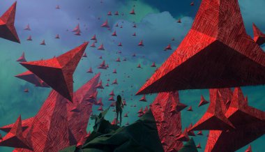 metin için alanı olan soyut kavramsal yaratıcı arkaplan 