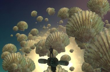 metin için alanı olan soyut kavramsal yaratıcı arkaplan 