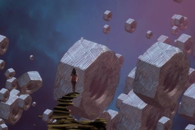 metin için alanı olan soyut kavramsal yaratıcı arkaplan 