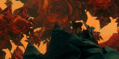 metin için alanı olan soyut kavramsal yaratıcı arkaplan 