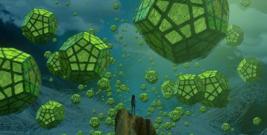 metin için alanı olan soyut kavramsal yaratıcı arkaplan 