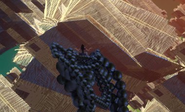 metin için alanı olan soyut kavramsal yaratıcı arkaplan 