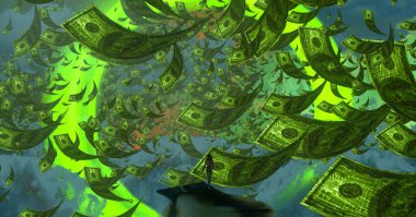 metin için alanı olan soyut kavramsal yaratıcı arkaplan 