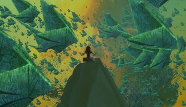 metin için alanı olan soyut kavramsal yaratıcı arkaplan 