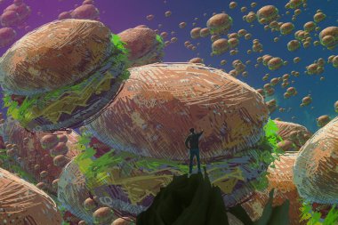 metin için alanı olan soyut kavramsal yaratıcı arkaplan 