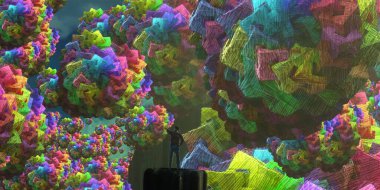 metin için alanı olan soyut kavramsal yaratıcı arkaplan 