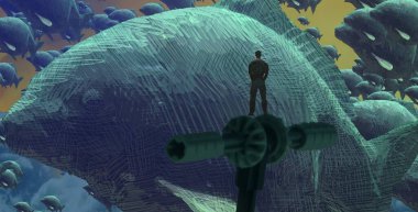 metin için alanı olan soyut kavramsal yaratıcı arkaplan 