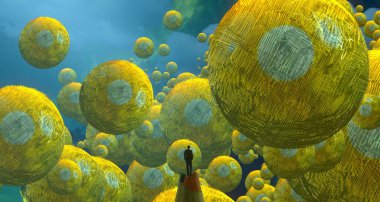 metin için alanı olan soyut kavramsal yaratıcı arkaplan 