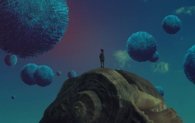 metin için alanı olan soyut kavramsal yaratıcı arkaplan 