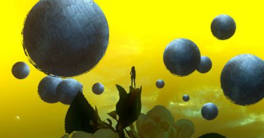 metin için alanı olan soyut kavramsal yaratıcı arkaplan 