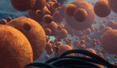 metin için alanı olan soyut kavramsal yaratıcı arkaplan 