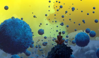 metin için alanı olan soyut kavramsal yaratıcı arkaplan 