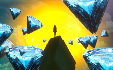 metin için alanı olan soyut kavramsal yaratıcı arkaplan 