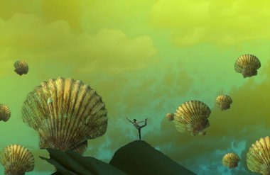 metin için alanı olan soyut kavramsal yaratıcı arkaplan 