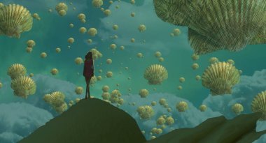 metin için alanı olan soyut kavramsal yaratıcı arkaplan 