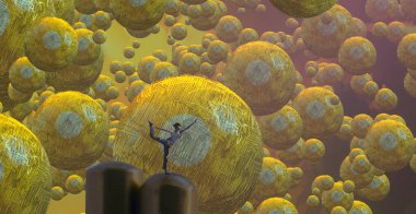 metin için alanı olan soyut kavramsal yaratıcı arkaplan 