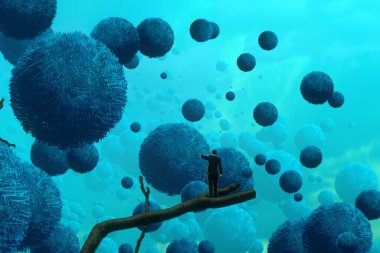 metin için alanı olan soyut kavramsal yaratıcı arkaplan 