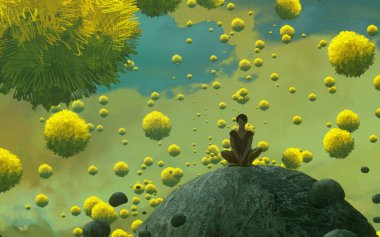 metin için alanı olan soyut kavramsal yaratıcı arkaplan 