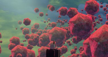 metin için alanı olan soyut kavramsal yaratıcı arkaplan 