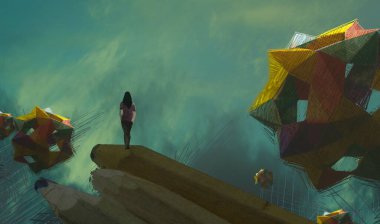 metin için alanı olan soyut kavramsal yaratıcı arkaplan 